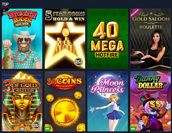 Rabona Casino games